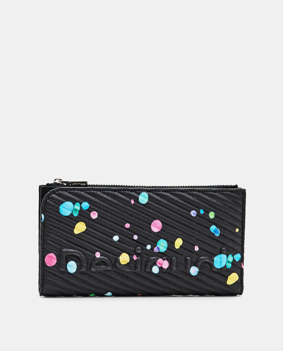 Grande pochette zippée avec gouttes