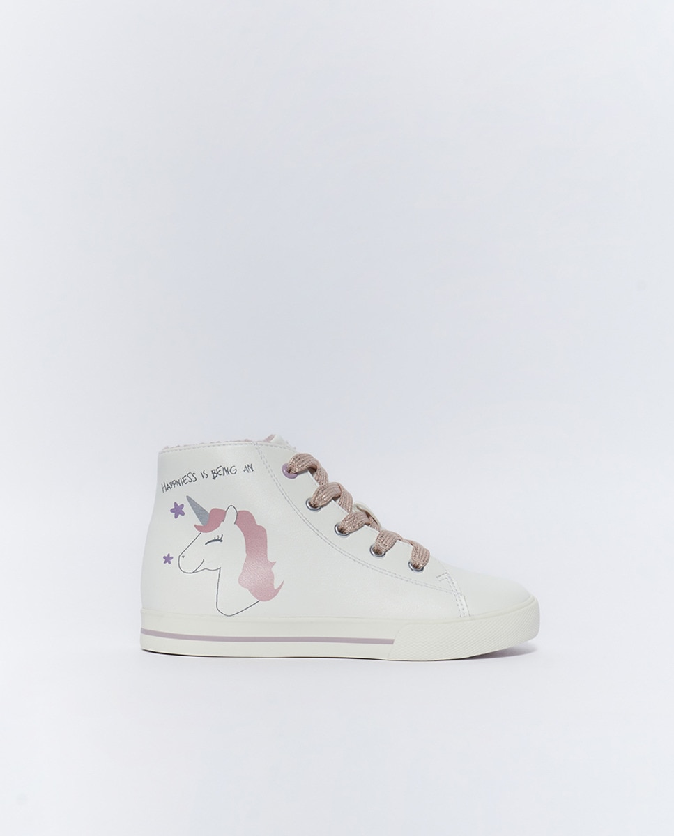 Chaussures montantes licorne