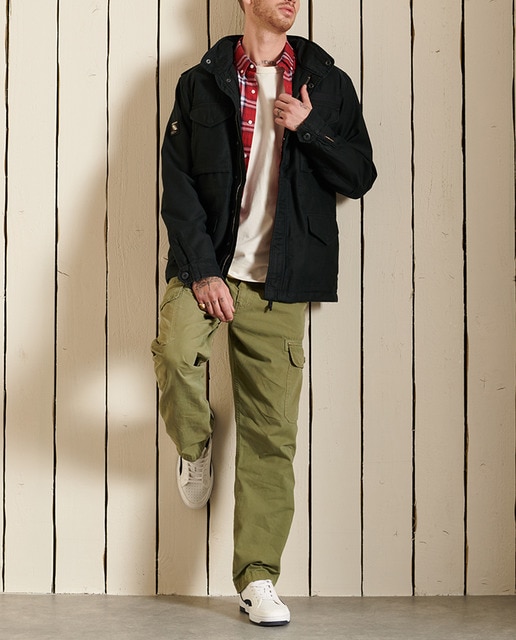 Imagen 0 de Chaqueta de hombre con forro de borreguillo M65 estilo militar