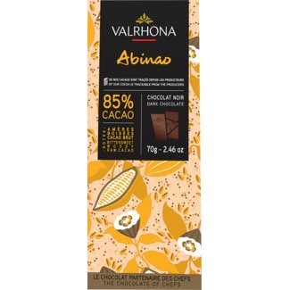 Valrhona Chocolate 85% Abinão embalagem 70 g - Valhrona