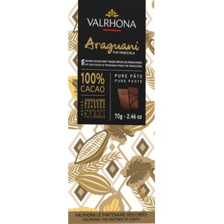 Valrhona Chocolate Preto 100% Araguani embalagem 70 g - Valhrona
