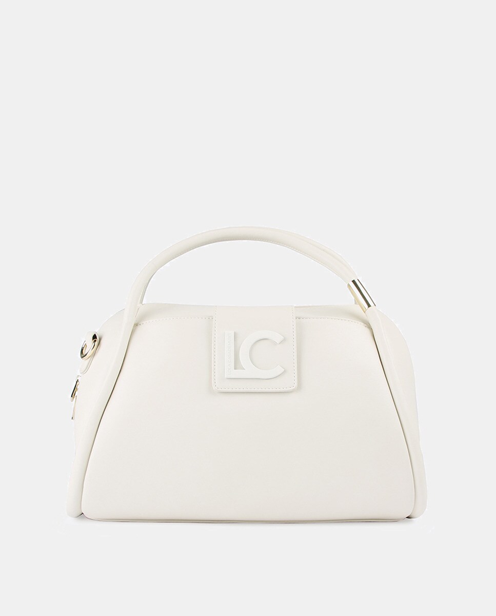 Sac bowling écru à liserés épais