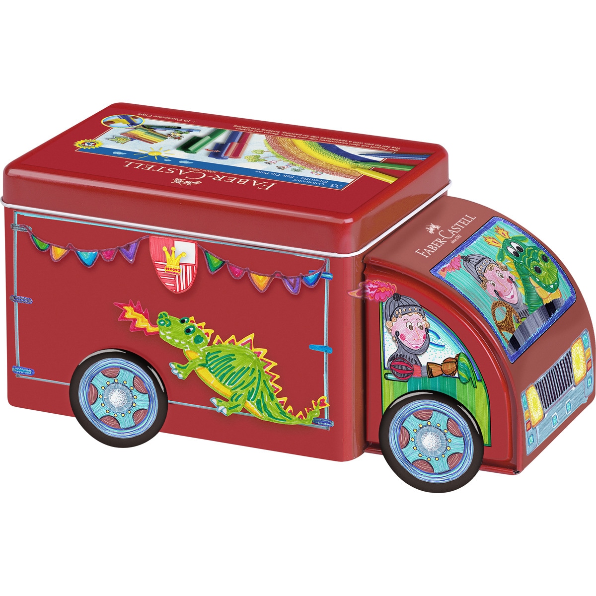 Imagen 0 de Juego regalo con 33 rotuladores conector forma de camión Faber-Castell