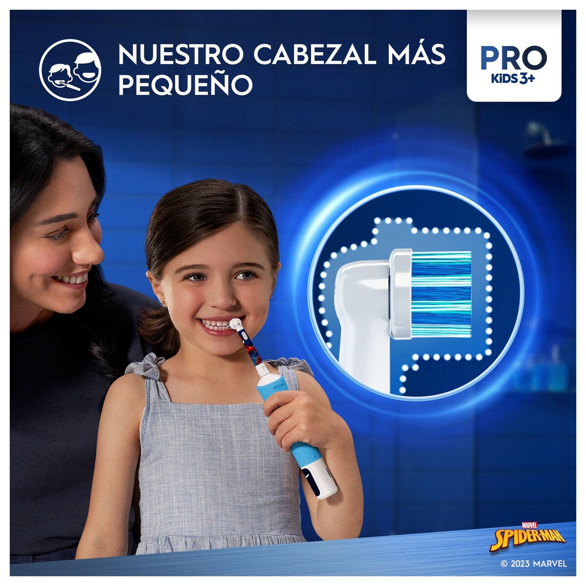 Escova de Dentes Elétrica Oral B Baun Vitality Spiderman Recarregável para Crianças 3