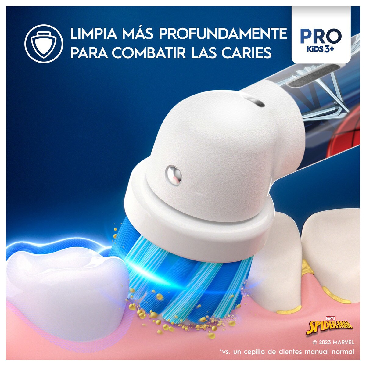 Escova de Dentes Elétrica Oral B Baun Vitality Spiderman Recarregável para Crianças 2