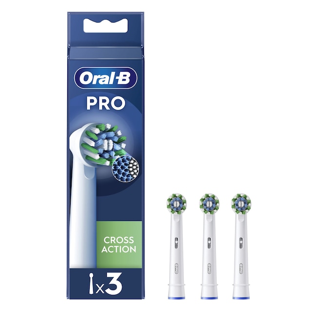 Imagem 0 de Recargas Escova de Dentes Elétrica Oral-B Braun Cross Action - 3 Unidades