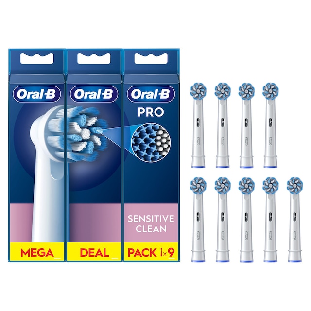 Imagem 0 de Recargas Escova de Dentes Elétrica Oral-B Braun Sensitive Clean - 9 Unidades