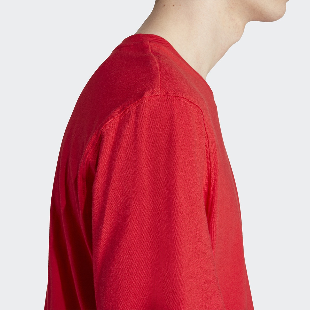 T-shirt de Homem Trefoil Essentials Originals Vermelho-3