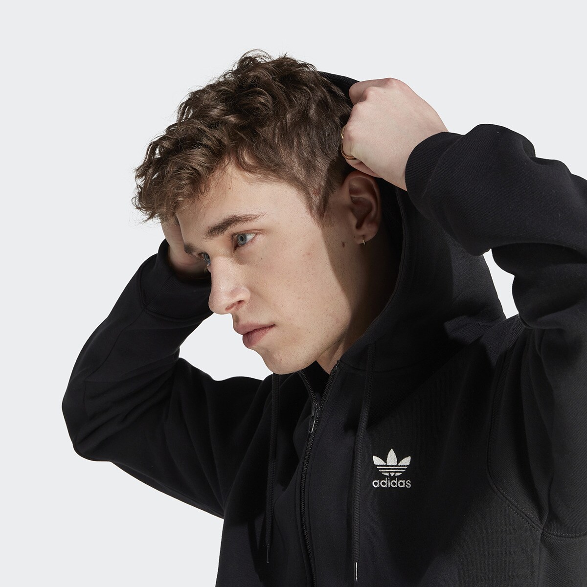 Sweatshirt Trefoil Essentials Originals Preto-3