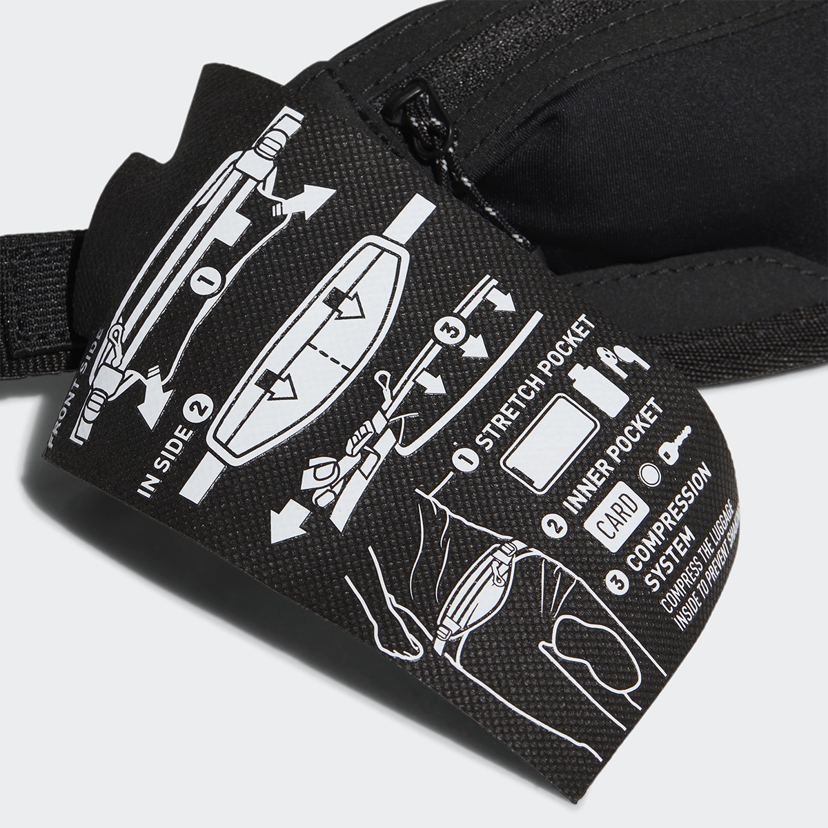 Bolsa de Cintura de Running Preto-5