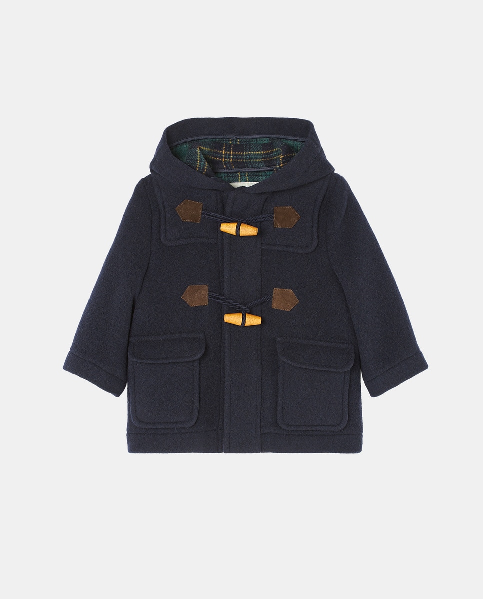 Dufflecoat en drap classique avec brandebourg