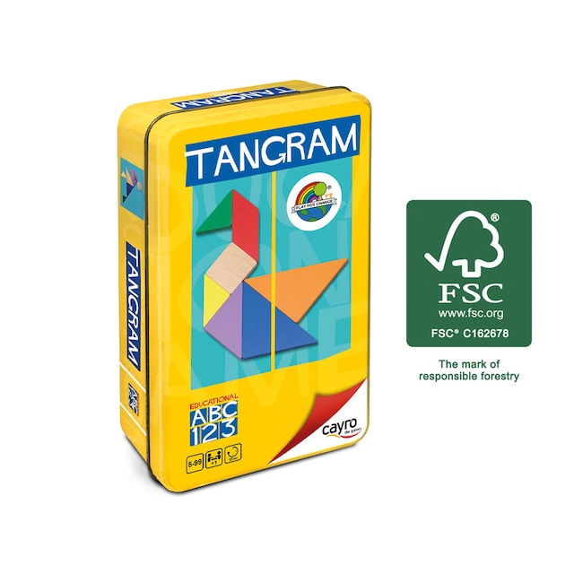Imagem 0 de Tangram Cayro Madera Caja Metal