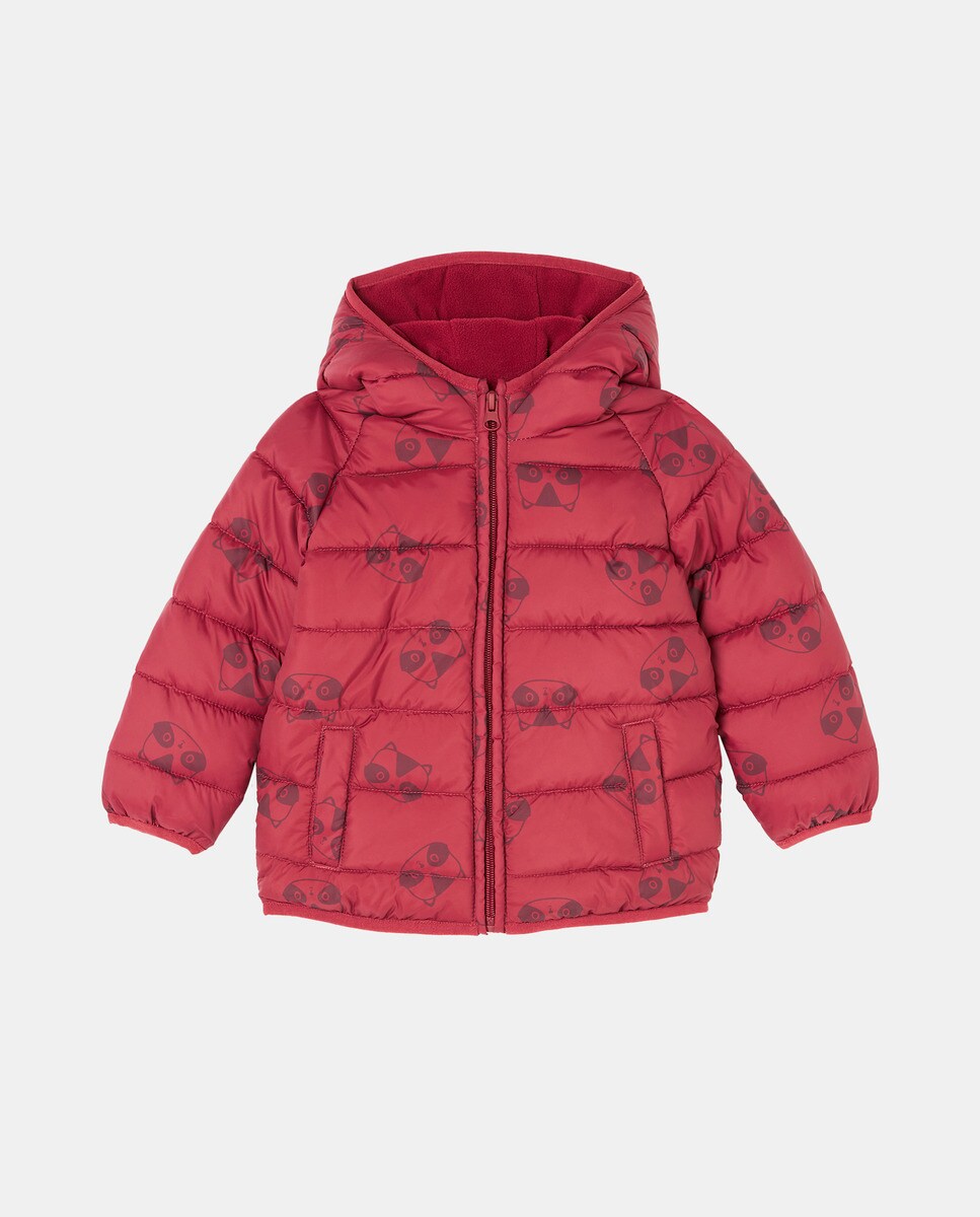 Parka à capuche et imprimé raton laveur