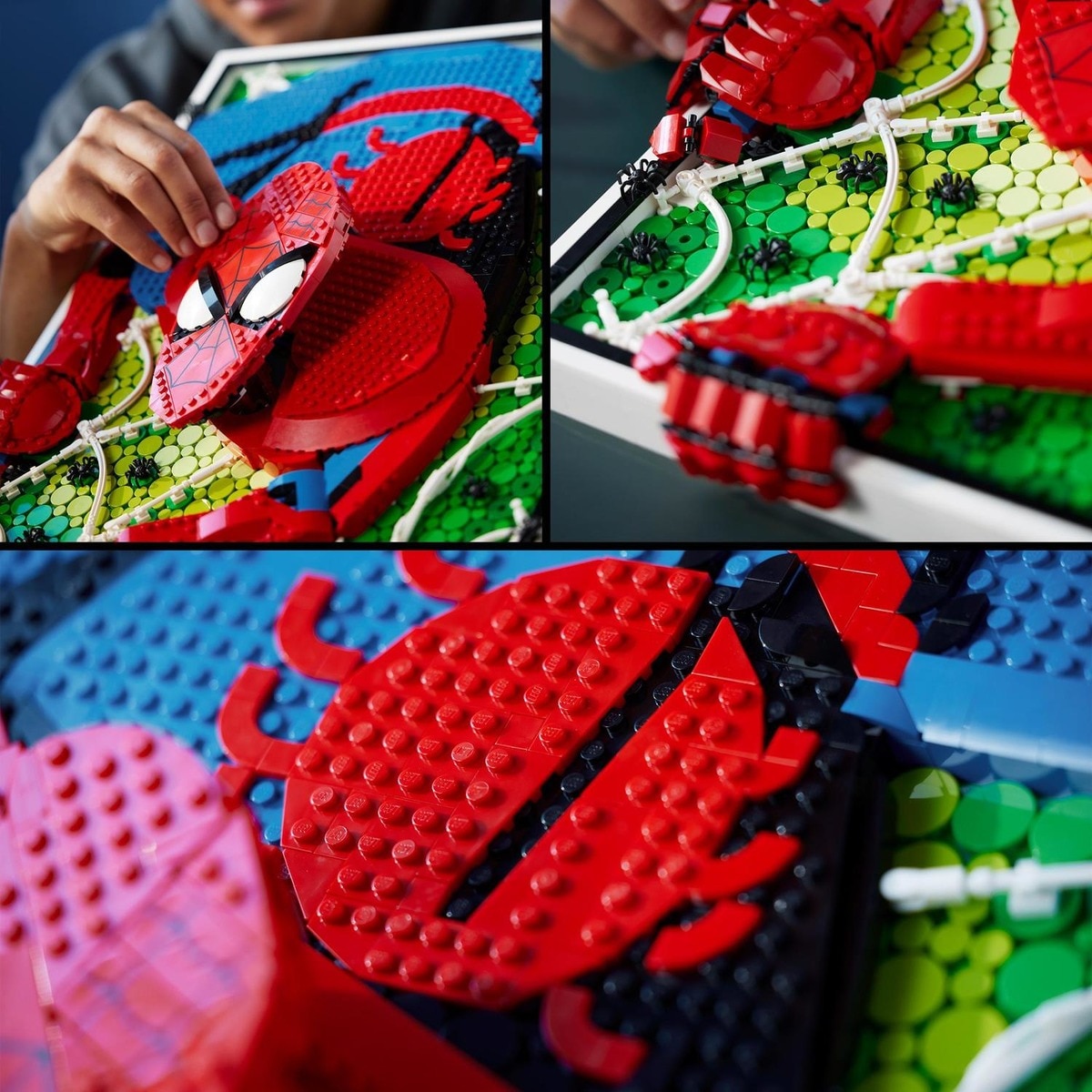 Set de construção El Increíble Spider-Man Superhéroes Marvel LEGO Art ...