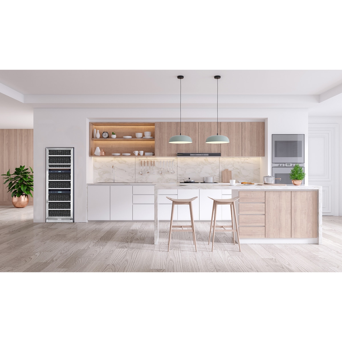 Vinoteca La Sommelière para 143 botellas -MT145TZ Acero Inox-6