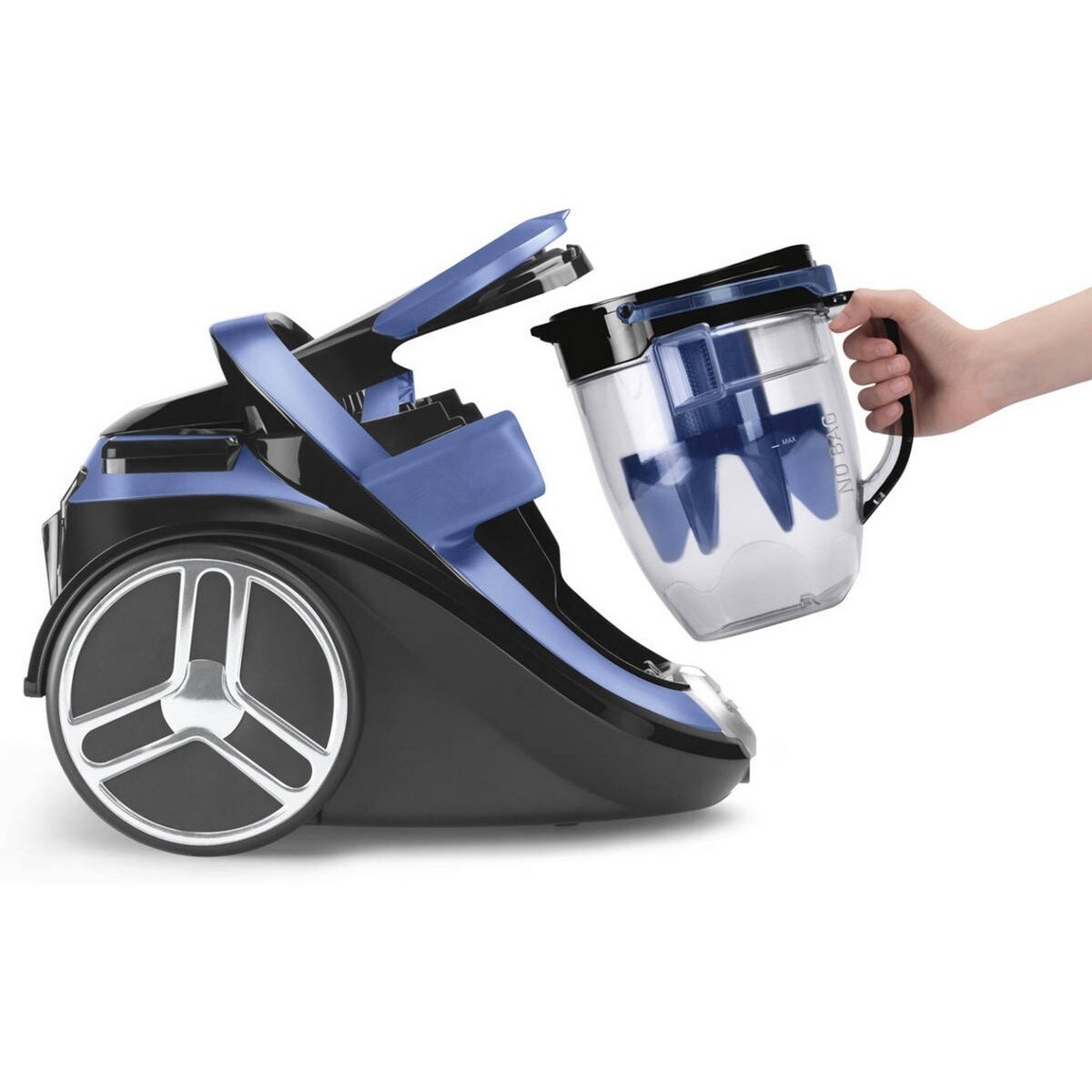 Aspirador sem Saco Rowenta RO7691EA Silence Force Cyclonic Animal Care Pro Azul-4