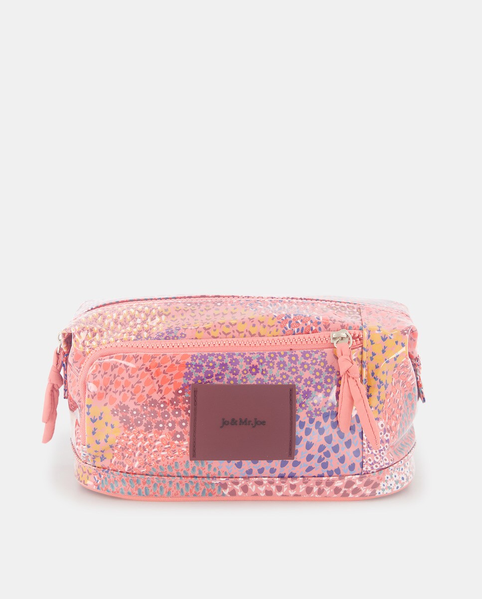 Trousse moyenne multicolore à imprimé fleurs