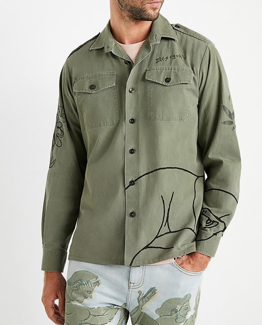 Imagen 0 de Chaqueta de hombre regular verde