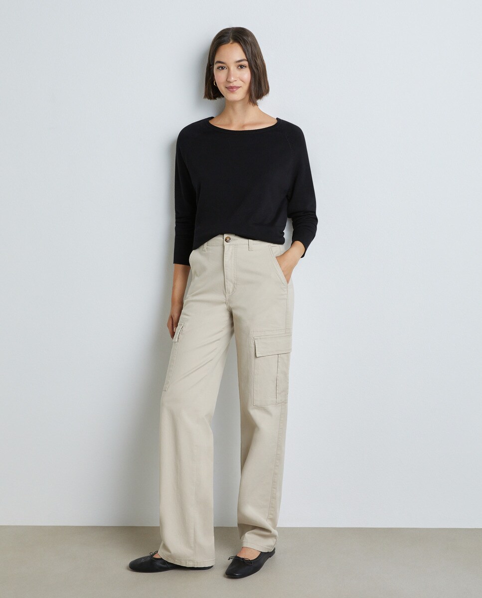 Pull en maille à encolure ronde ample