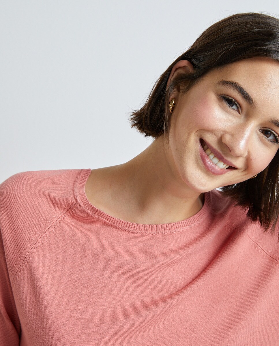 Pull en maille à encolure ronde ample
