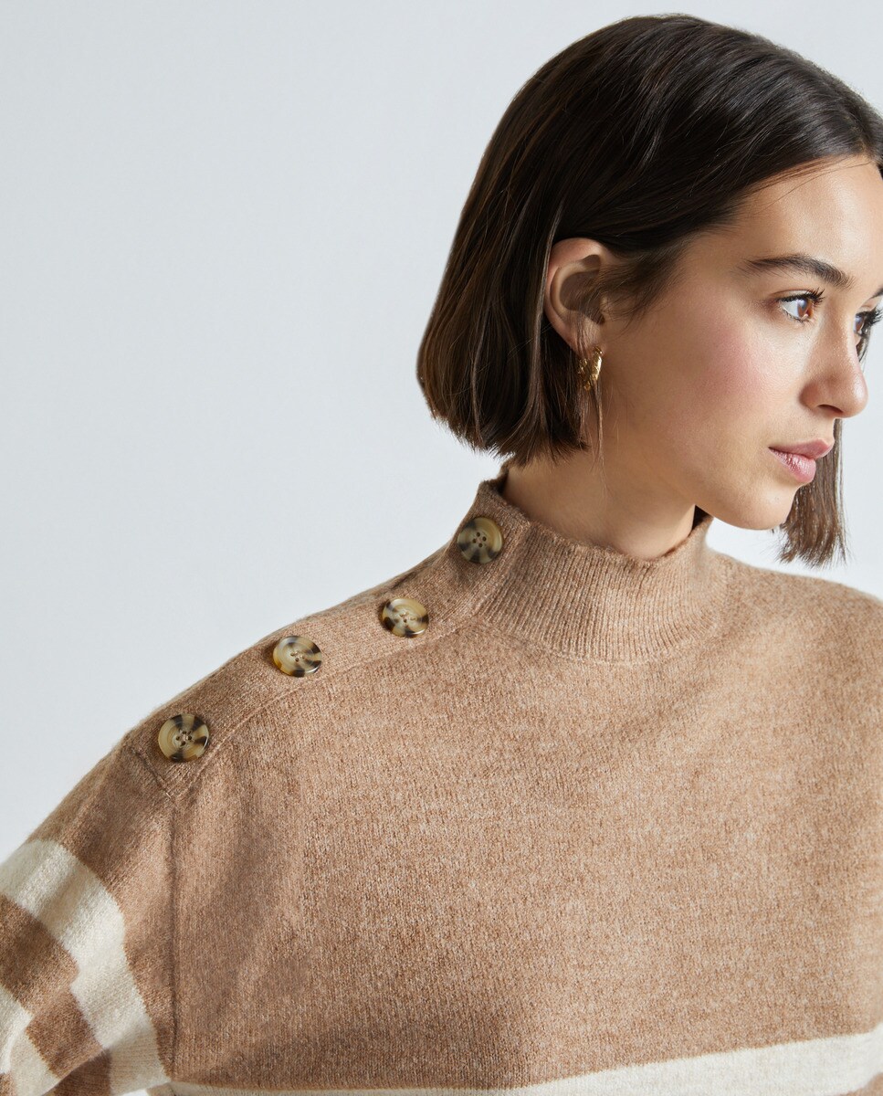 Pull en maille à col rond