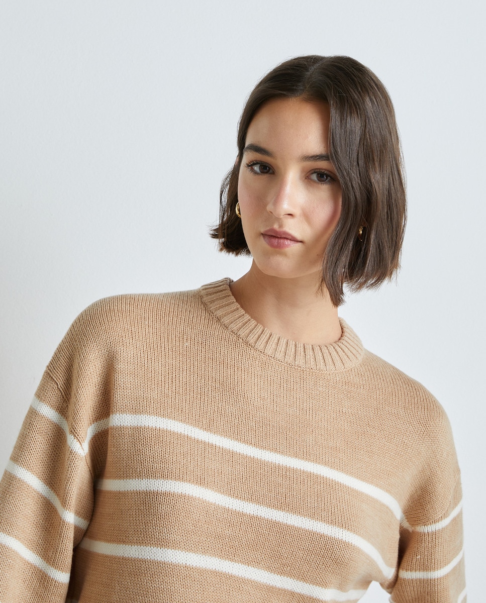 Pull en maille à col rond