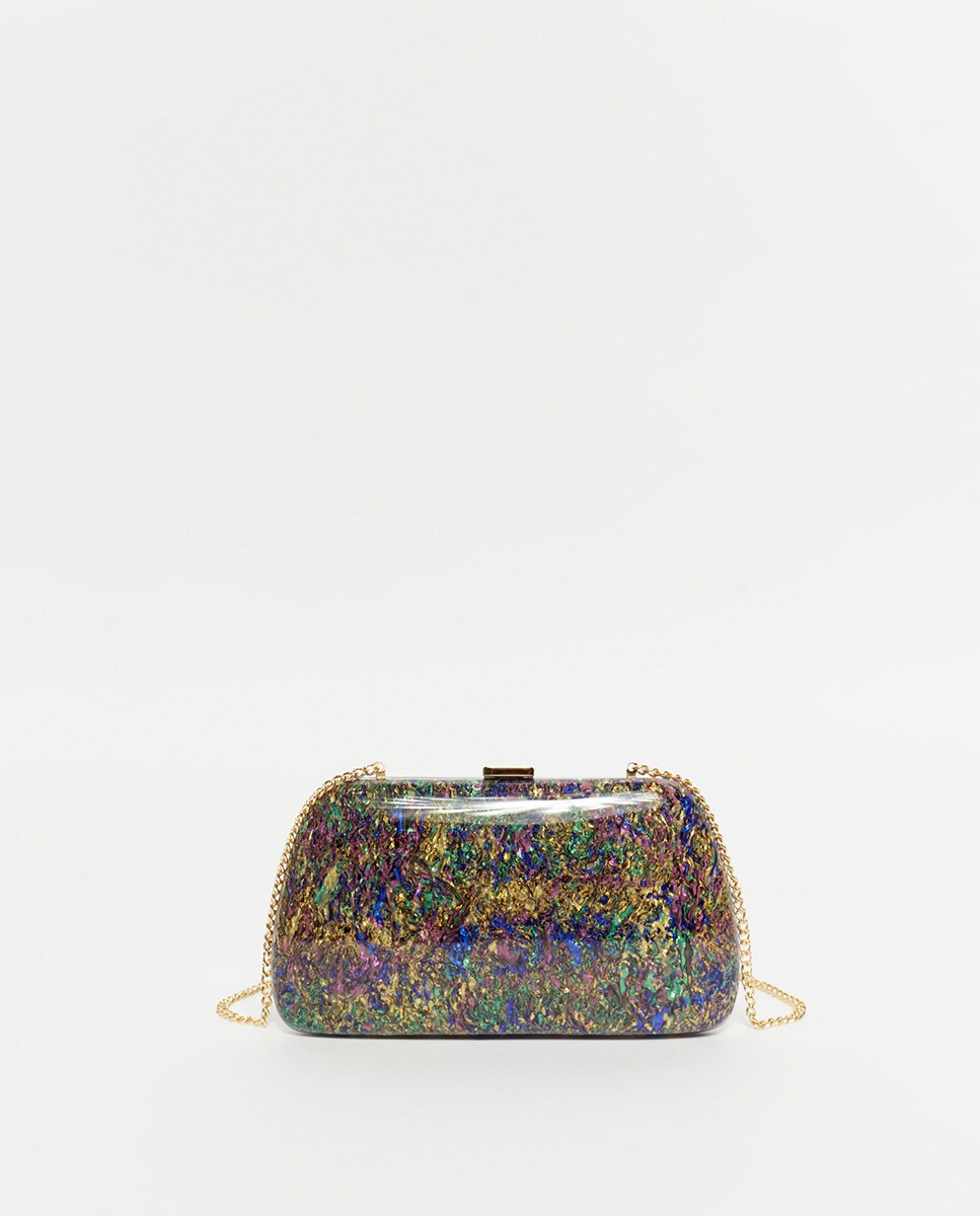 Boîte résine confetti