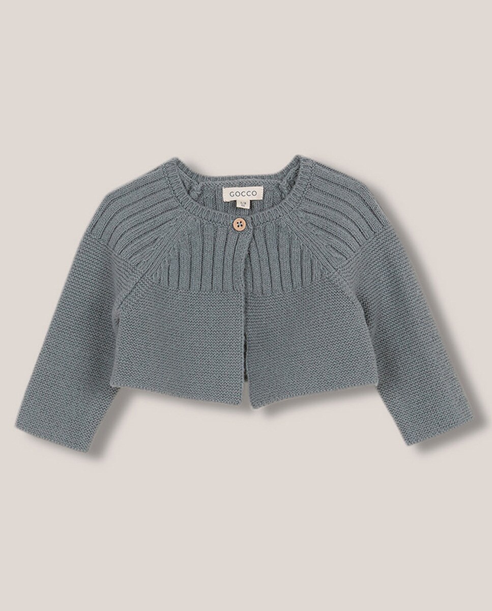 Veste côtelée en point mousse