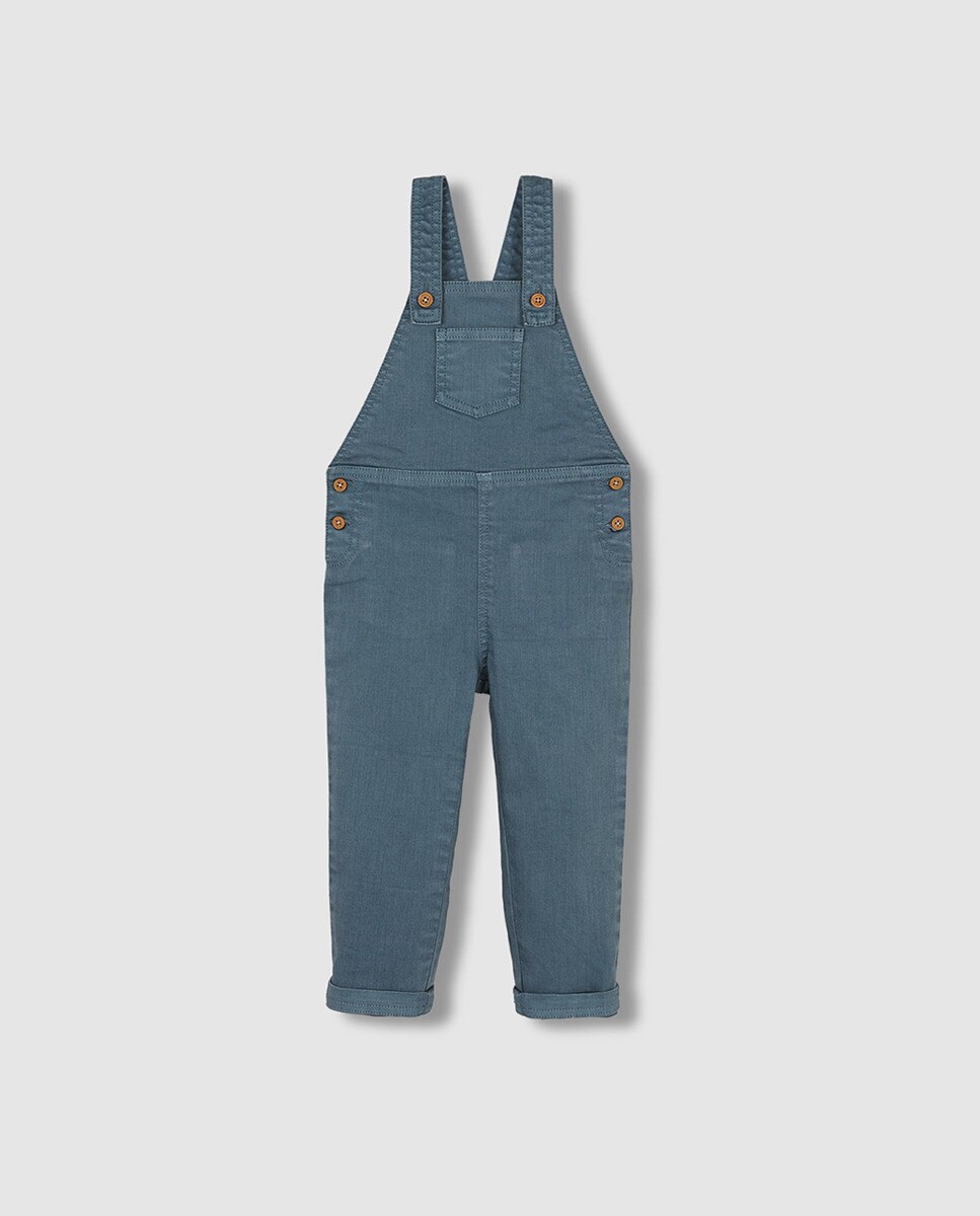 Salopette longue boutonnée