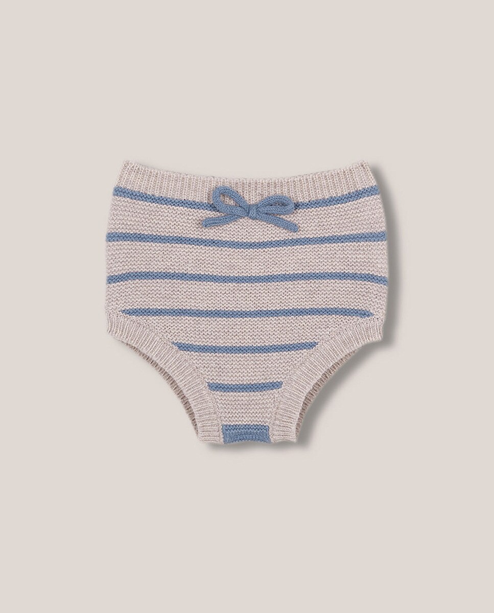 Bloomer en point mousse à motif