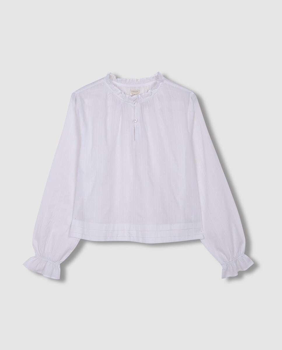 Chemise bas plis nervurés