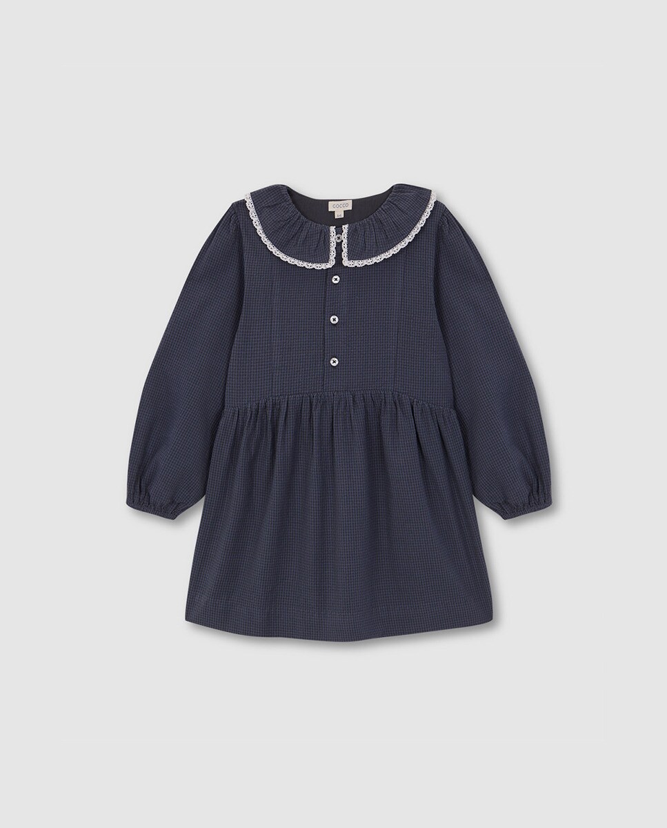 Robe à carreaux vichy seersucker