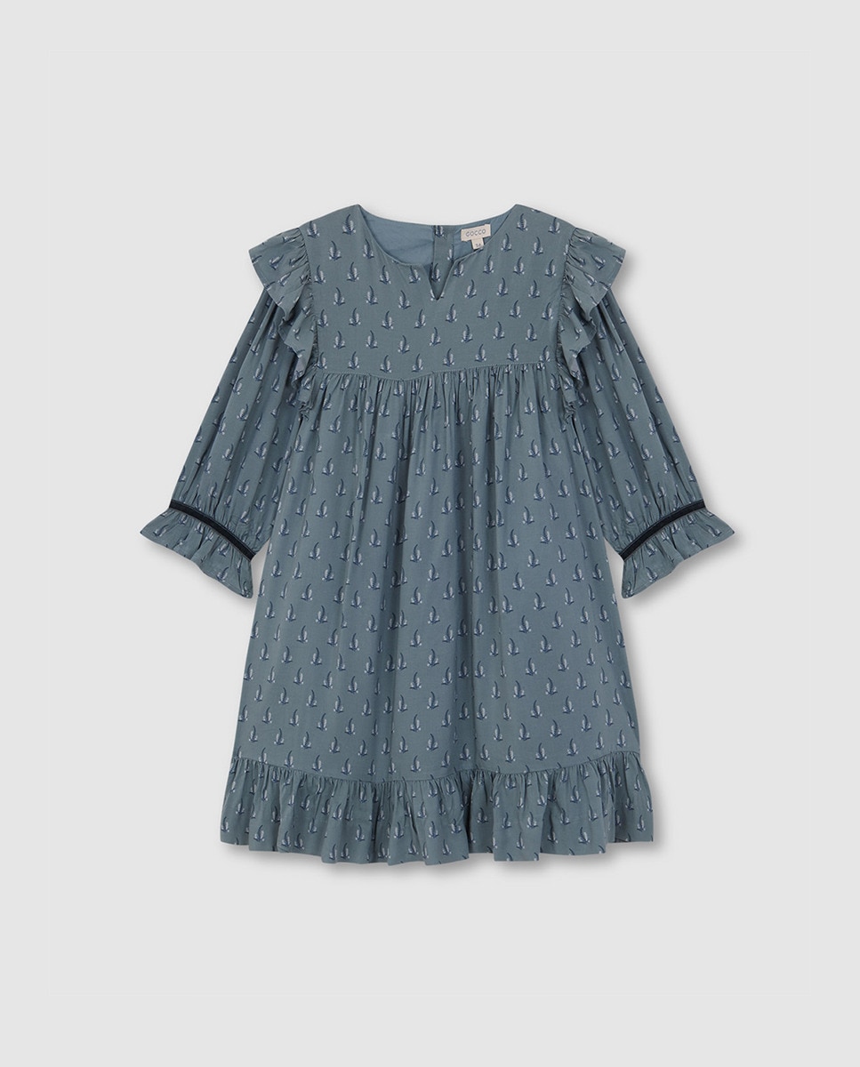 Robe évasée imprimé fleurs