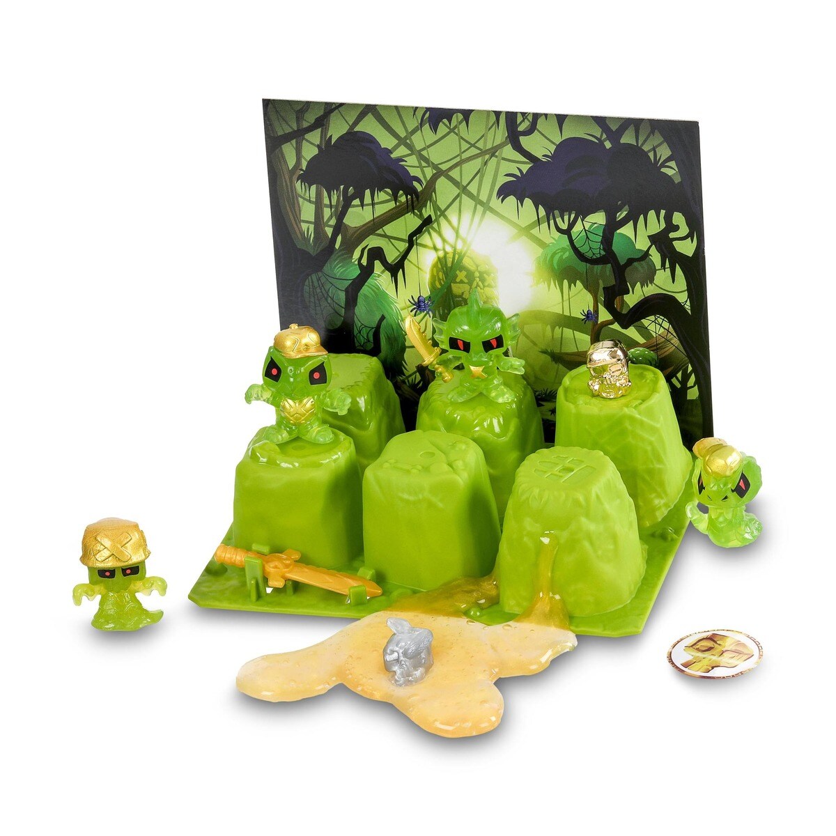 Treasure X Tour Marécageuse - Set De Jeu Aventure Avec 15 Niveaux Et Figurines Miniatures - Chance De Trouver Un Trésor En Or Véritable !