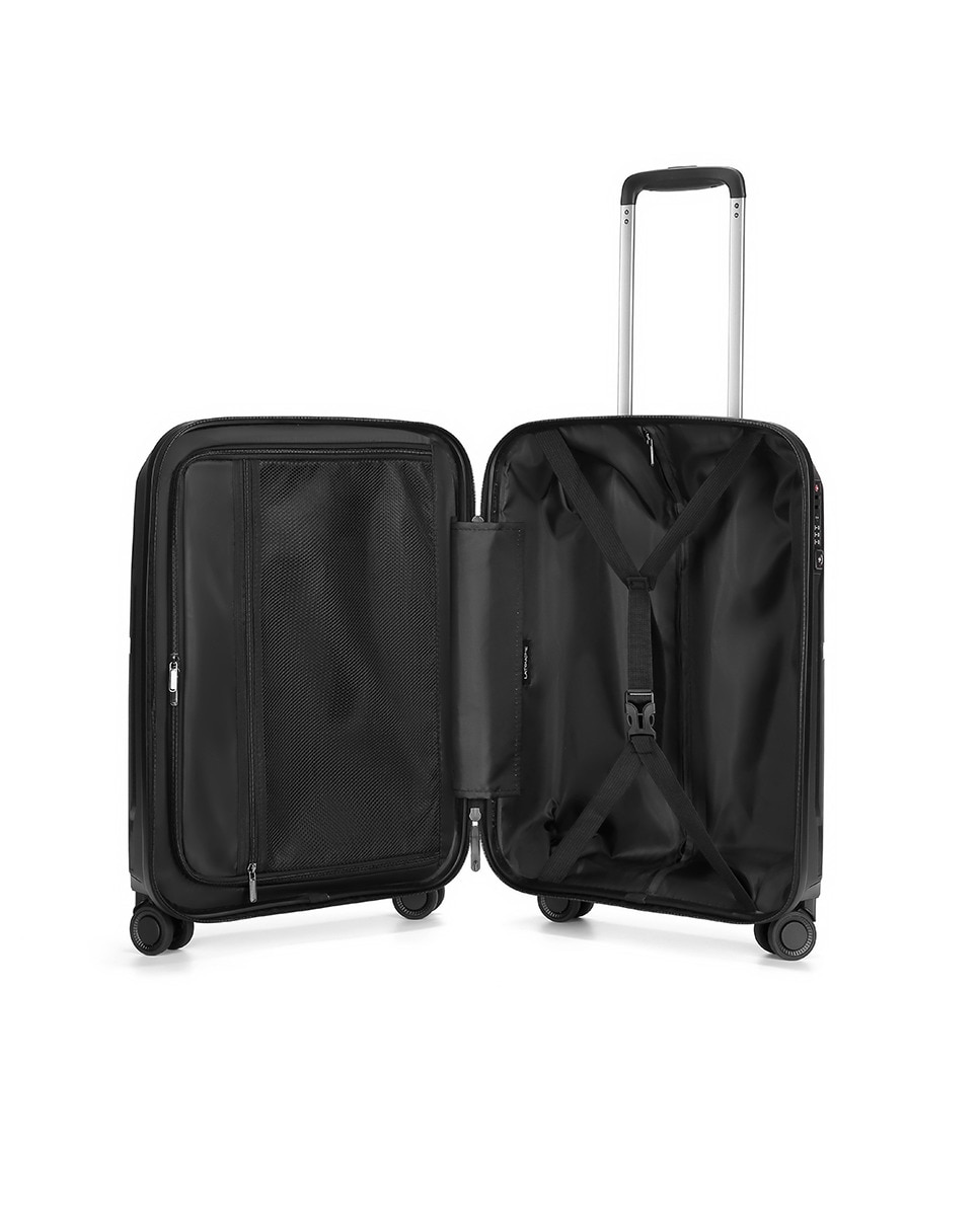 Trolley de Cabine de 4 Rodas Duplas |55 cm|2,5 kg Preto-2