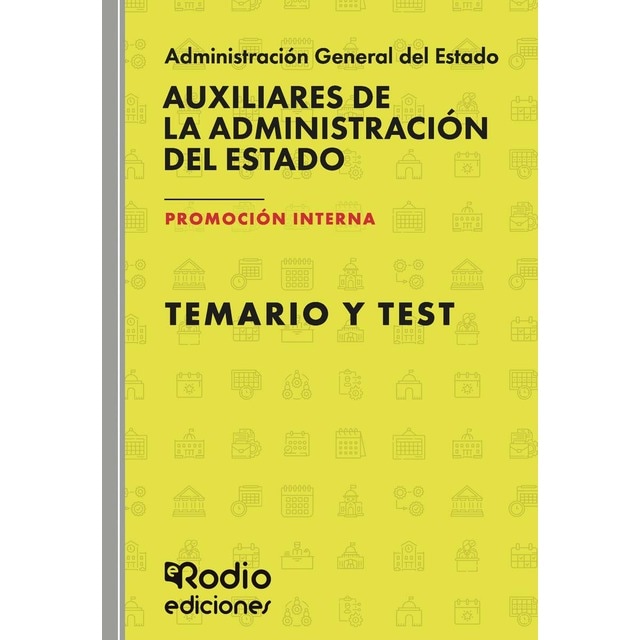 Imagen 0 de Auxiliares de la Administración del Estado.  PROMOCIÓN INTERNA. Temario y Test  (Tapa blanda)