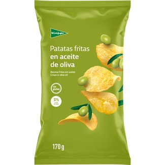 patatas fritas en aceite de oliva Sin Gluten bolsa 170 g - El Corte Ingles