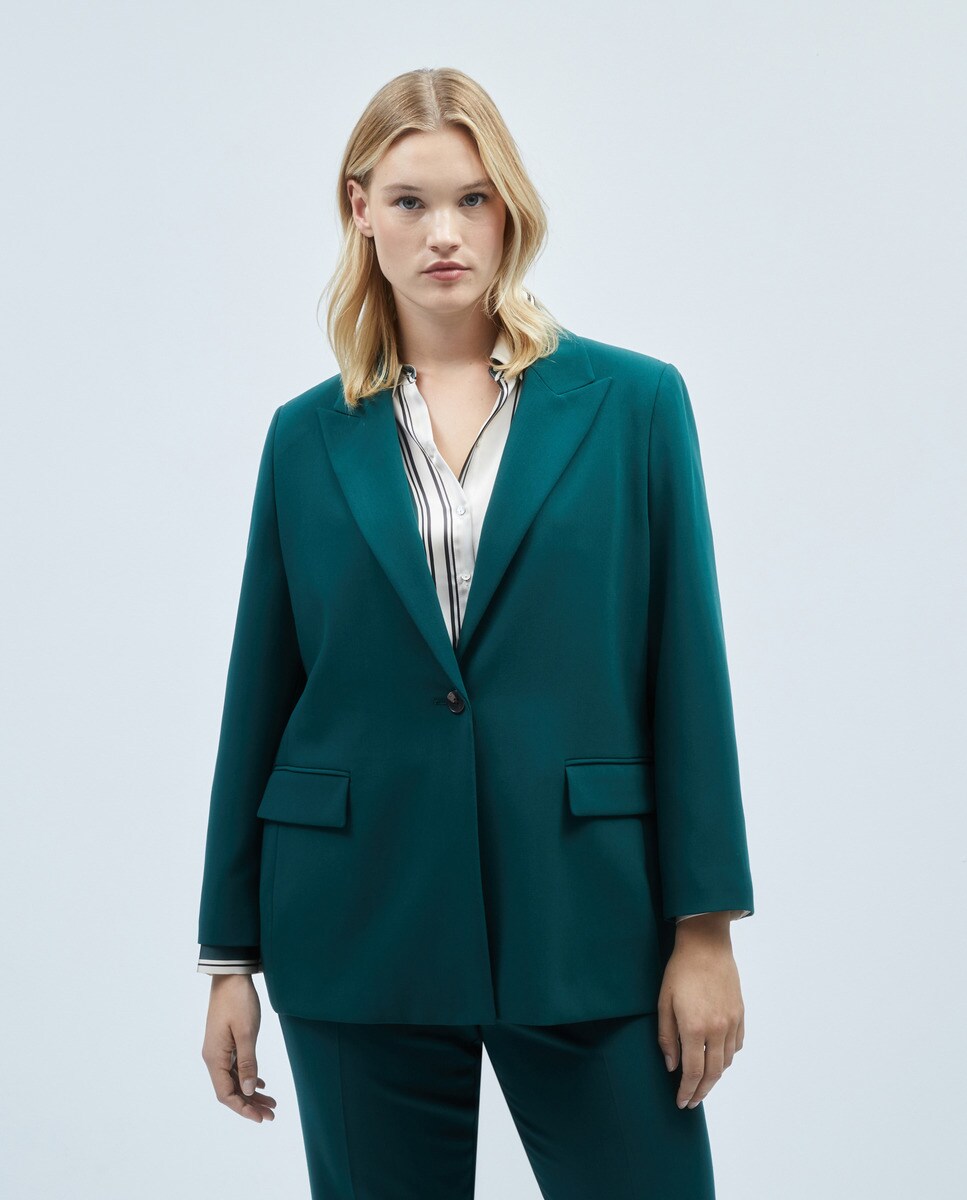 Blazer polyviscose uni