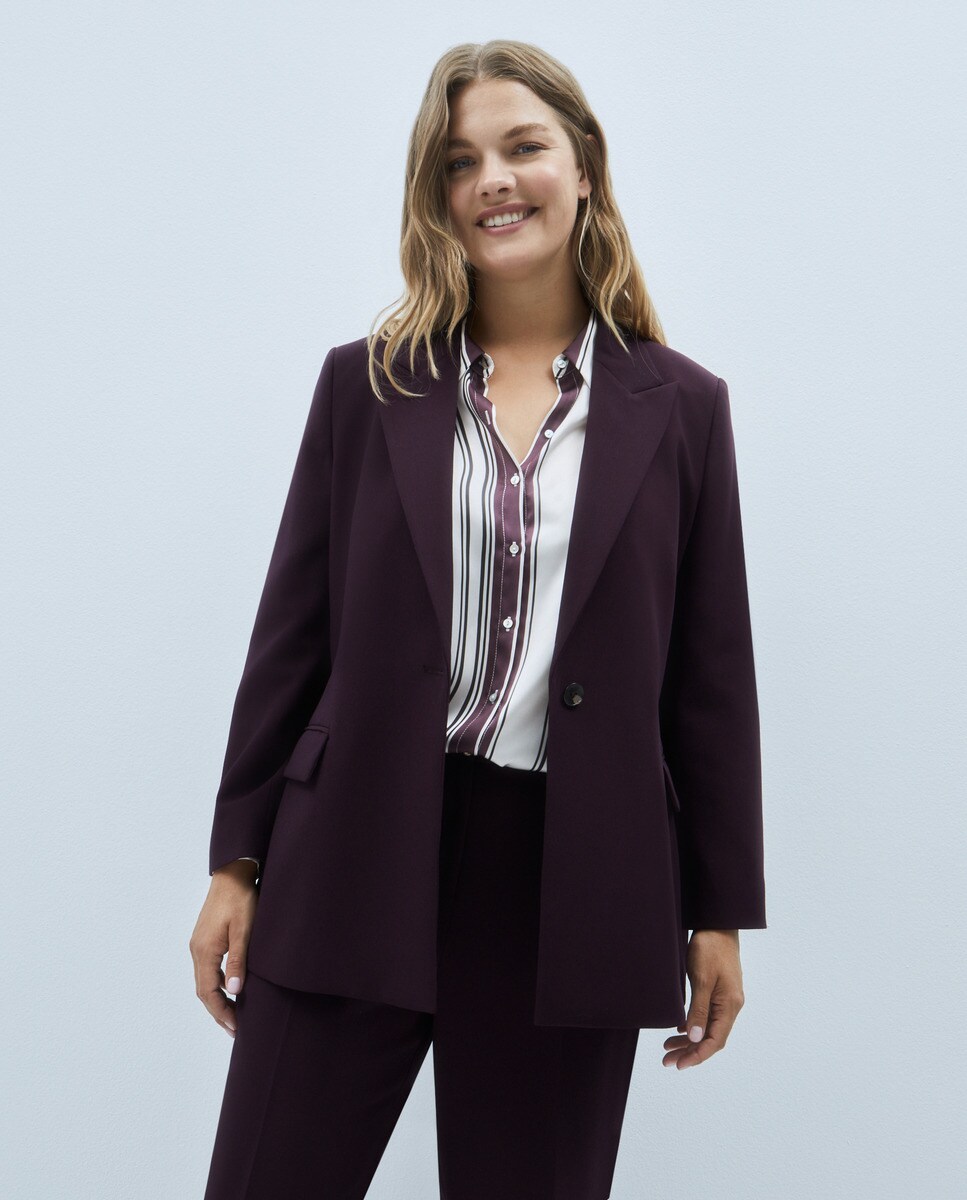 Blazer polyviscose uni