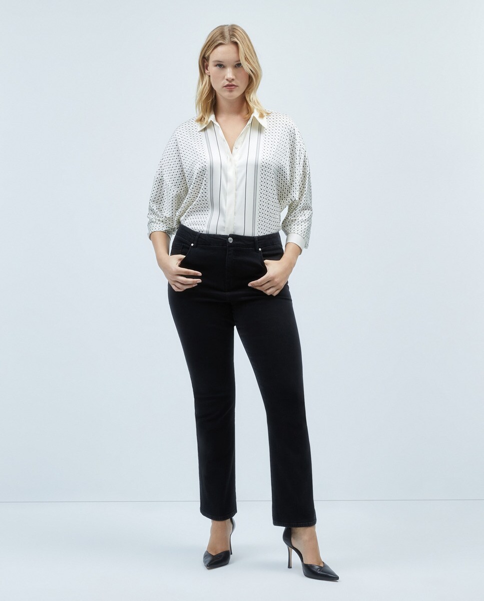 Chemisier à manches longues imprimé