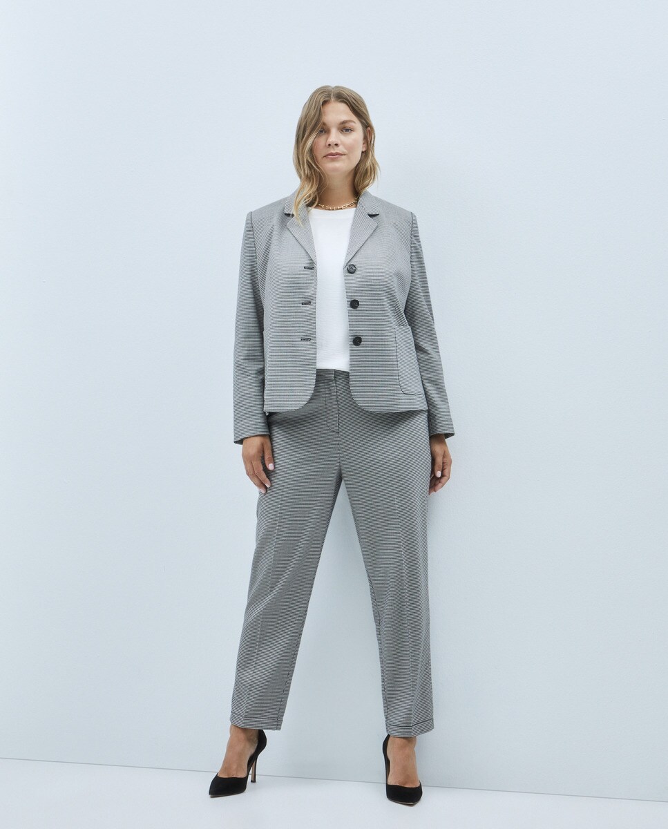 Blazer polyviscose pieddepoule