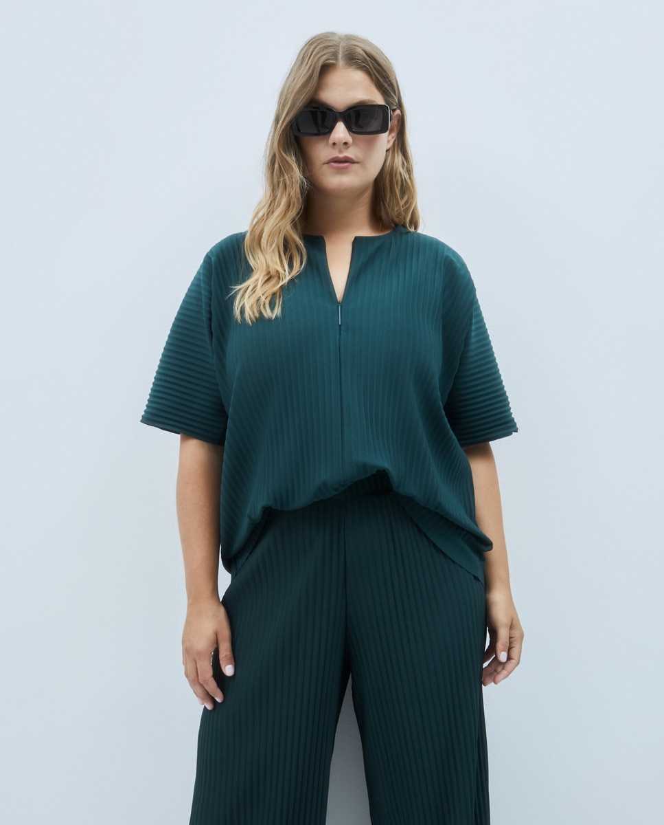 Tshirt en maille plissé