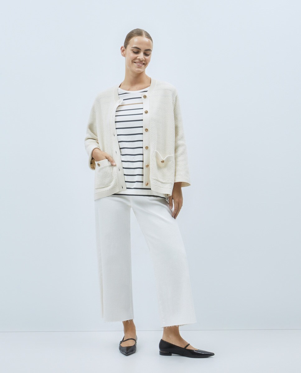 Cardigan à col rond