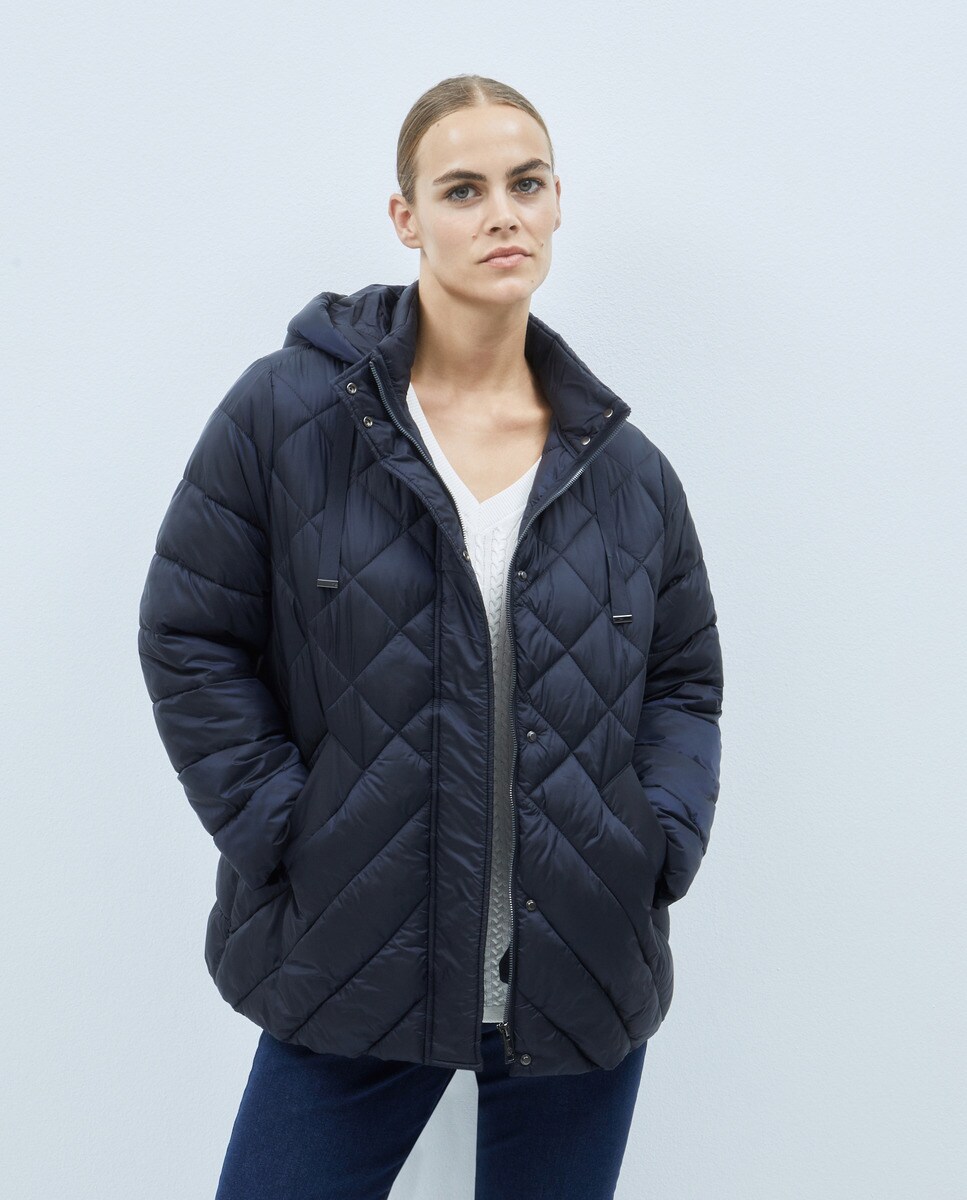 Parka courte à capuche