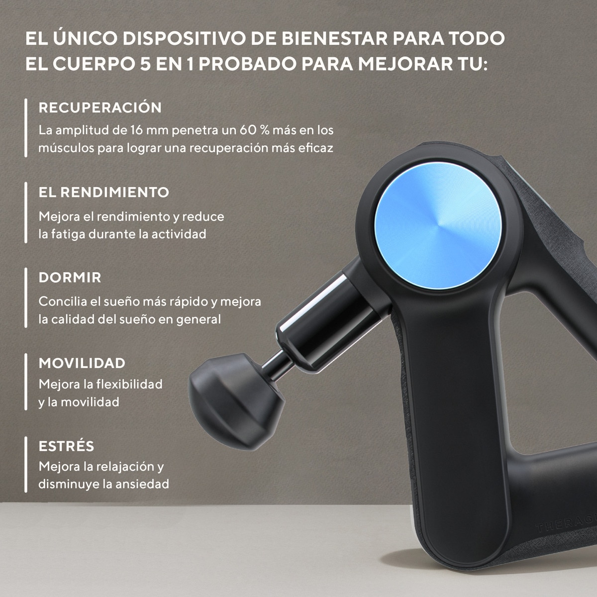 Theragun PRO (4ª Geração ) Pistola de Massagem de Terapia Percussiva Preto-16