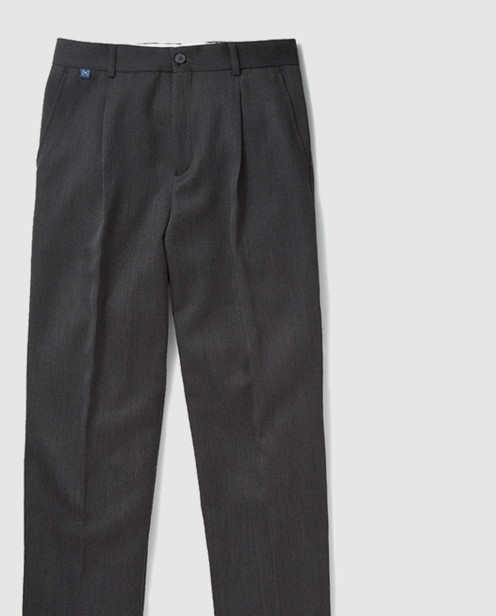 Calças de Uniforme Mistura de Lã Maya Cinzento-4