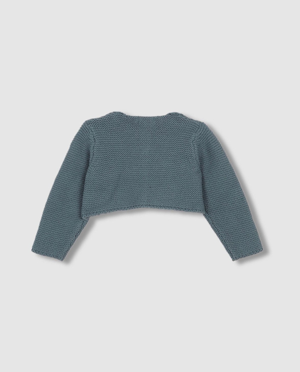 Casaco de Ponto Musgo Azul-3