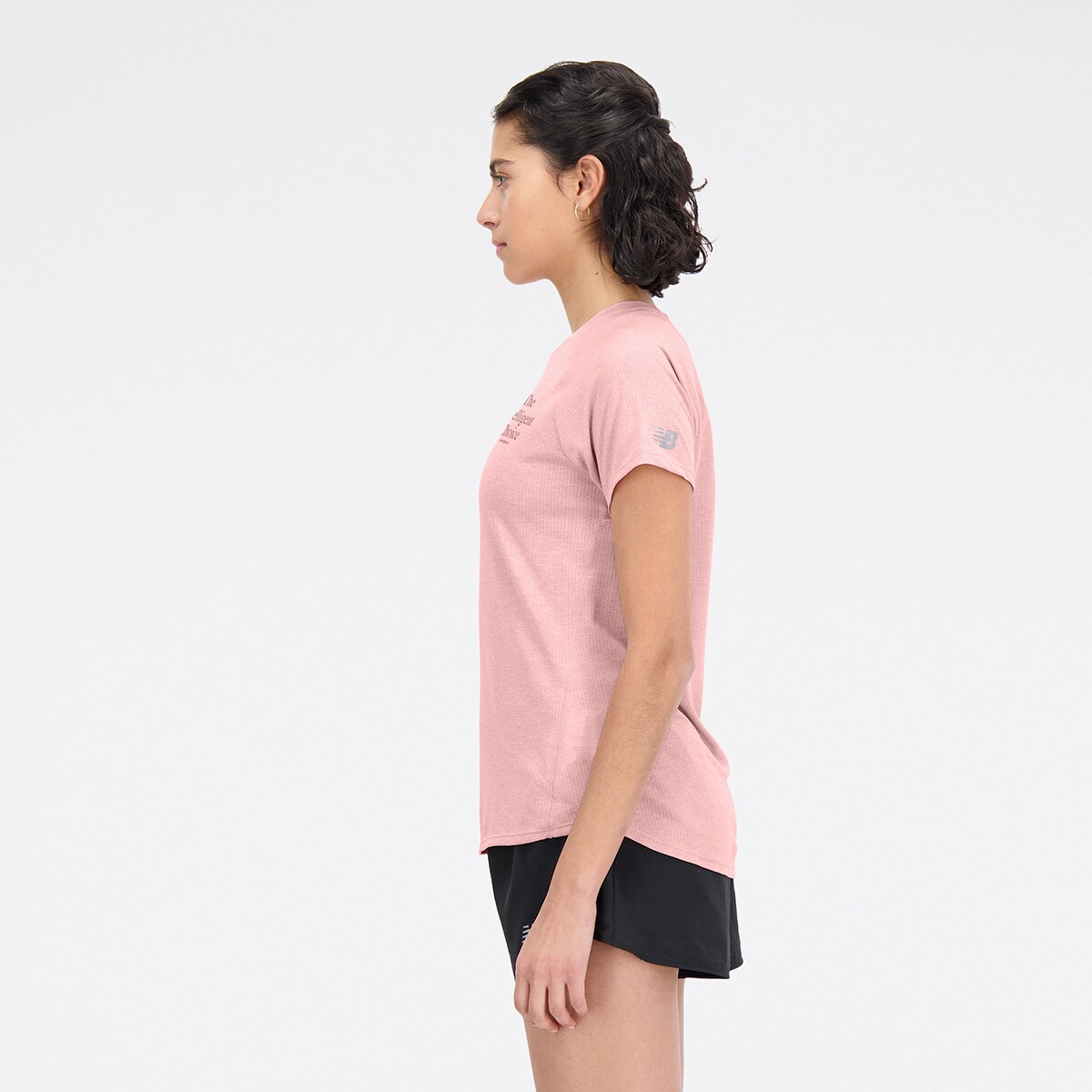 T-shirt Impact Run Rosa-claro-4