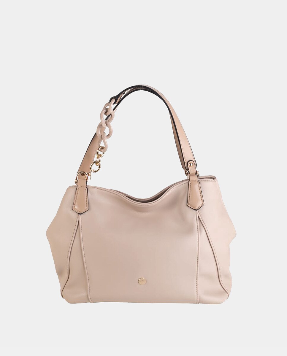 Sac cabas toucher nappa zippé