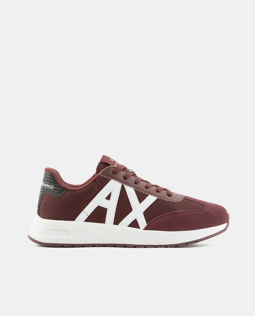 Chaussures Dusseldorf style running basses en mélange de tissus avec logo